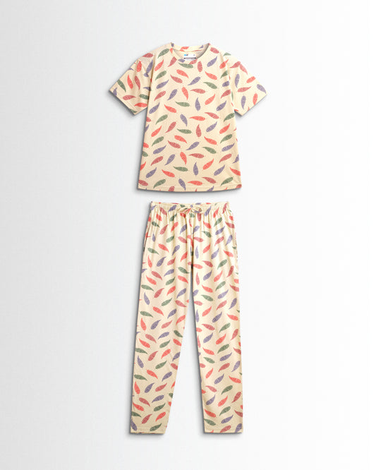 Women's Co ord set Beach Leaf