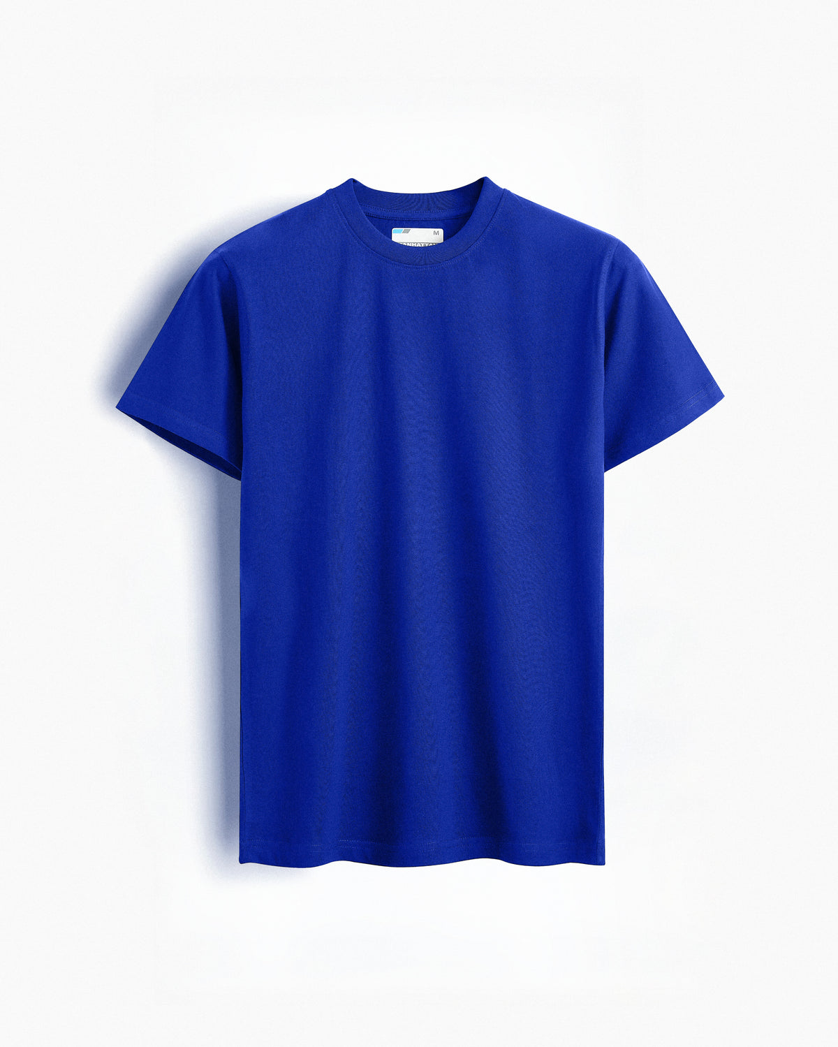 Basic Regular Fit T Shirts Unisex Azure Blue