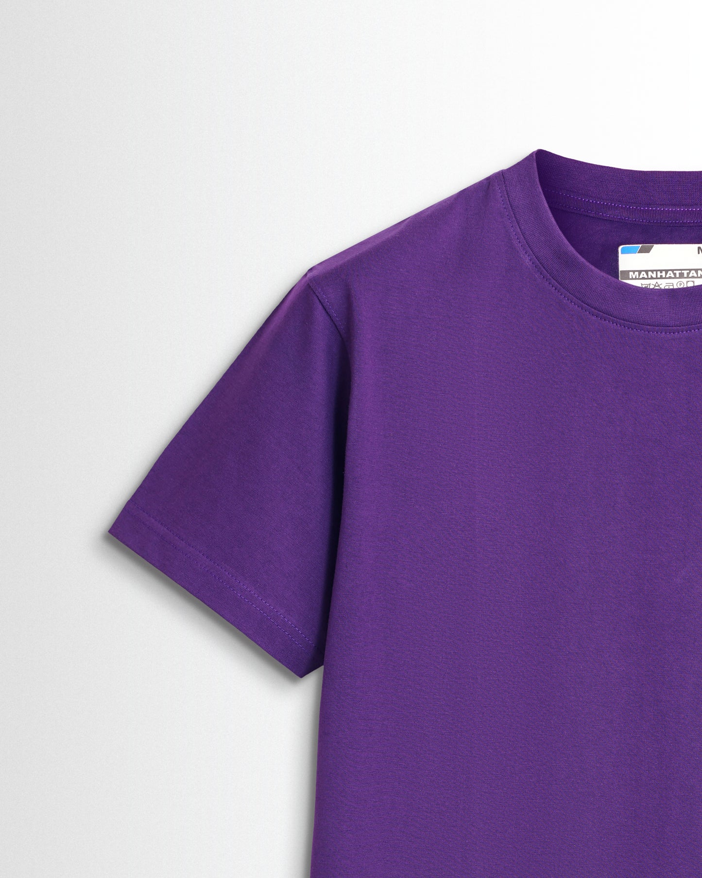 Basic Regular Fit T Shirts Unisex Purple