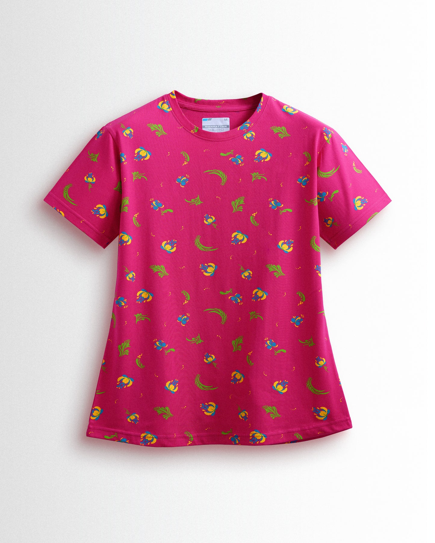 Women's Co ord set Pink Yellow Flower