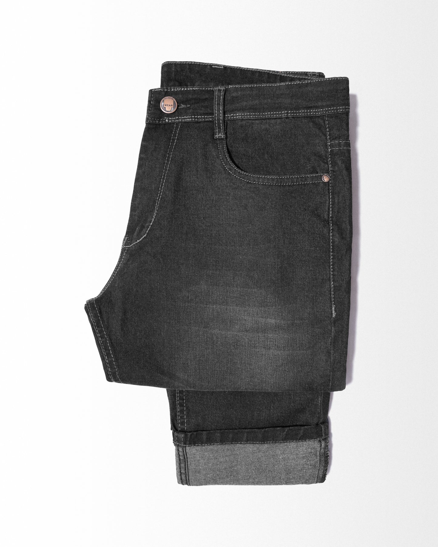 Regular Cotton Jeans Pant Black