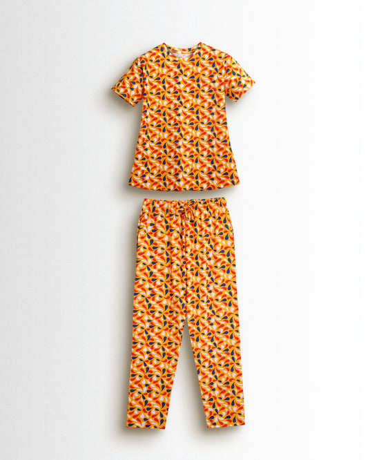 Women's Co ord set Golden Yellow