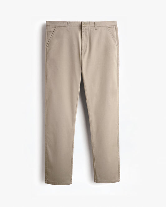 Cotton Casual Pants Khaki - S