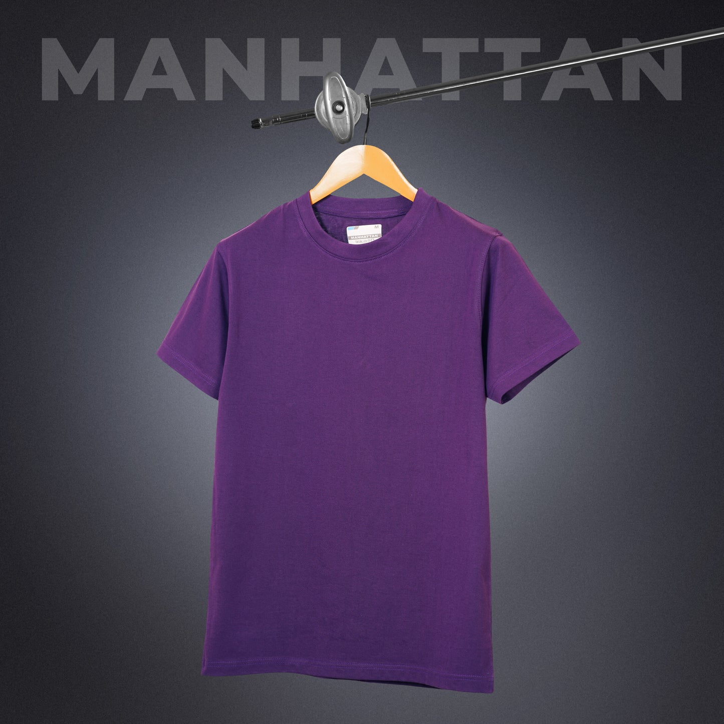 Basic Regular Fit T Shirts Unisex Purple