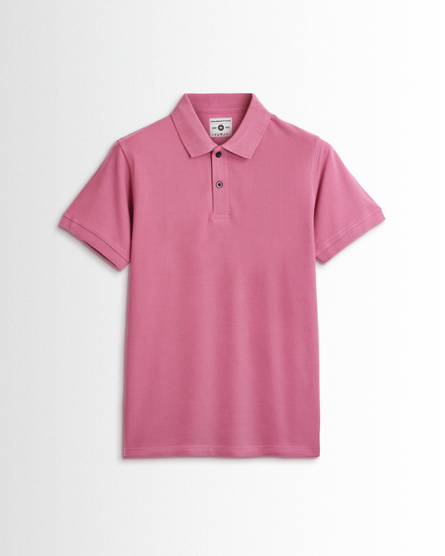 Pure Cotton Polo Plain T Shirts (Bubble Gum Pink) Without Pocket