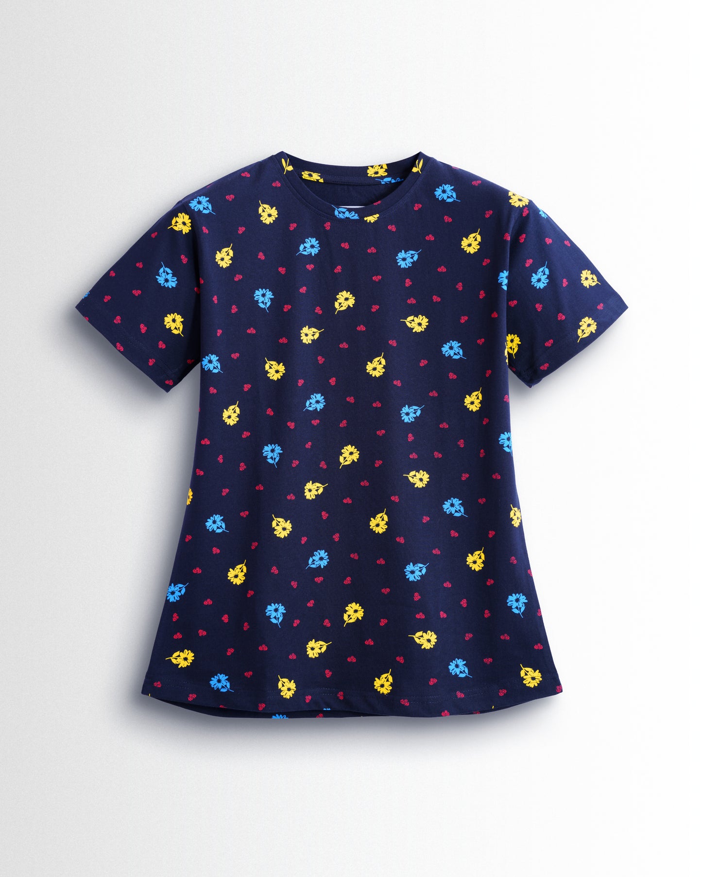 Women's Co ord set Navy Blue Flower