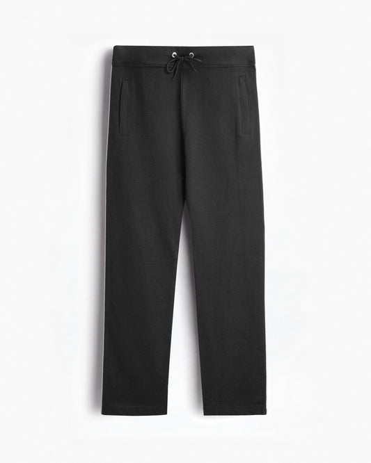 Premium Cotton Black Track Pant Regular Fit