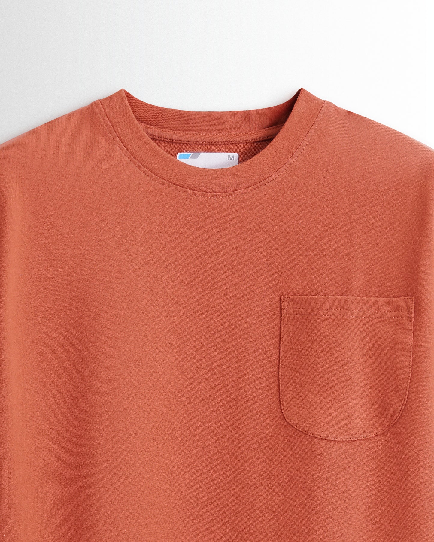 Premium Plain Pocket T Shirts Rust