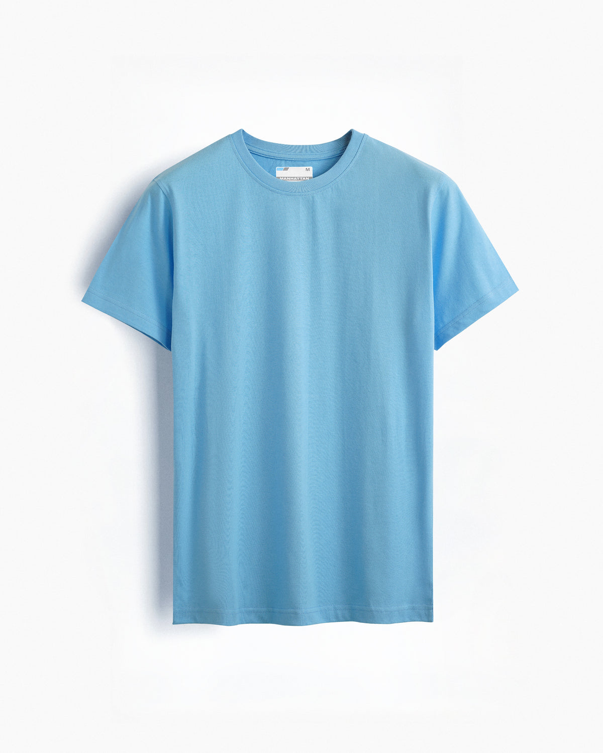 Basic Regular Fit T Shirts Unisex Sky Blue
