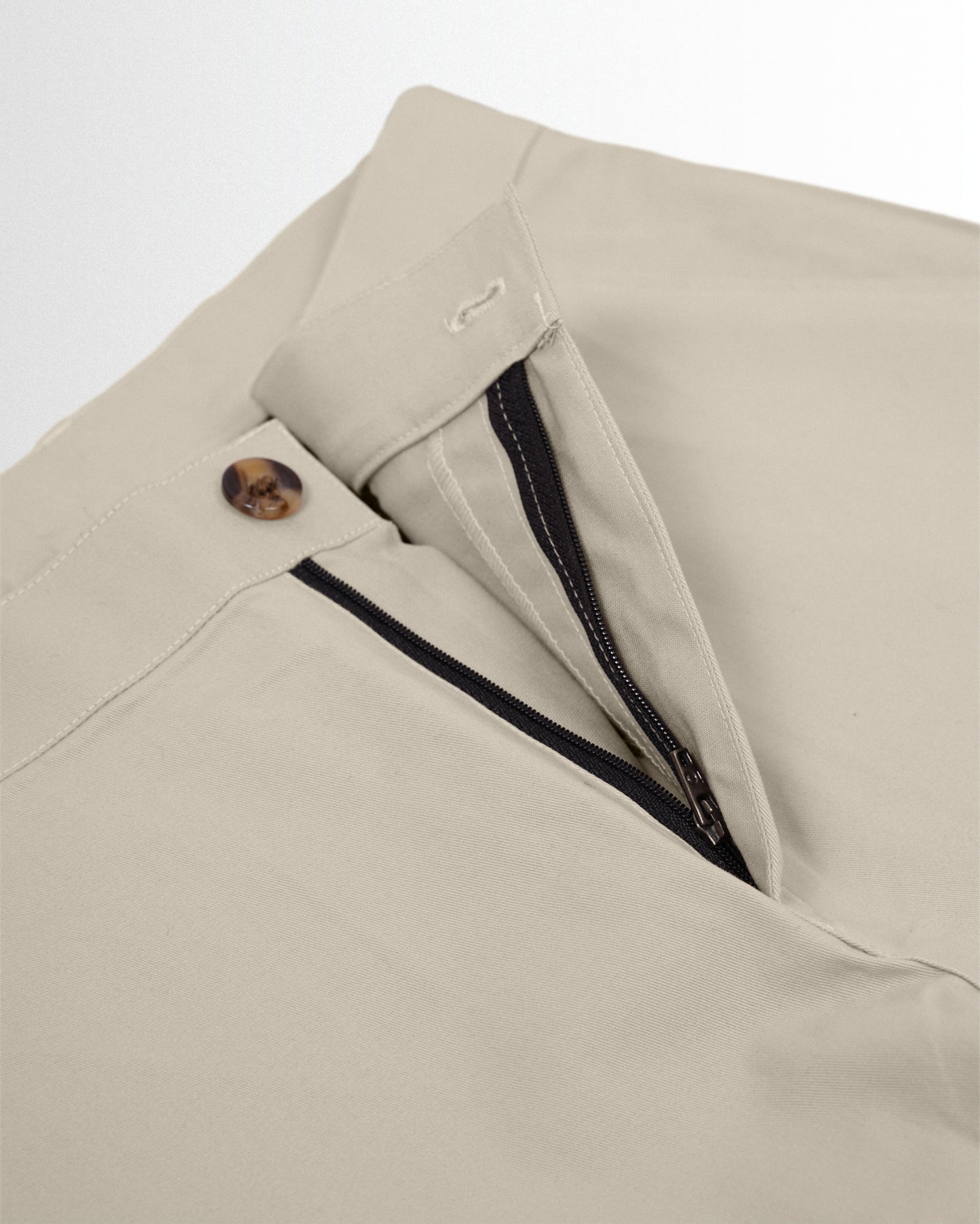 Cotton Casual Pants Light Beige