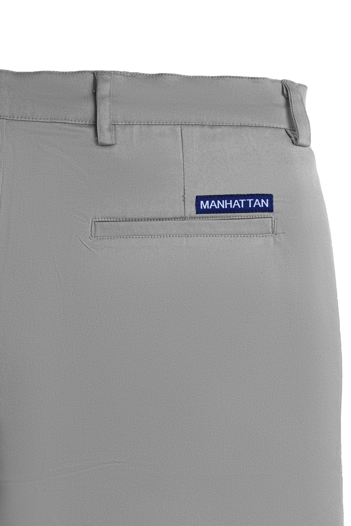 Cotton Casual Pants Light Grey