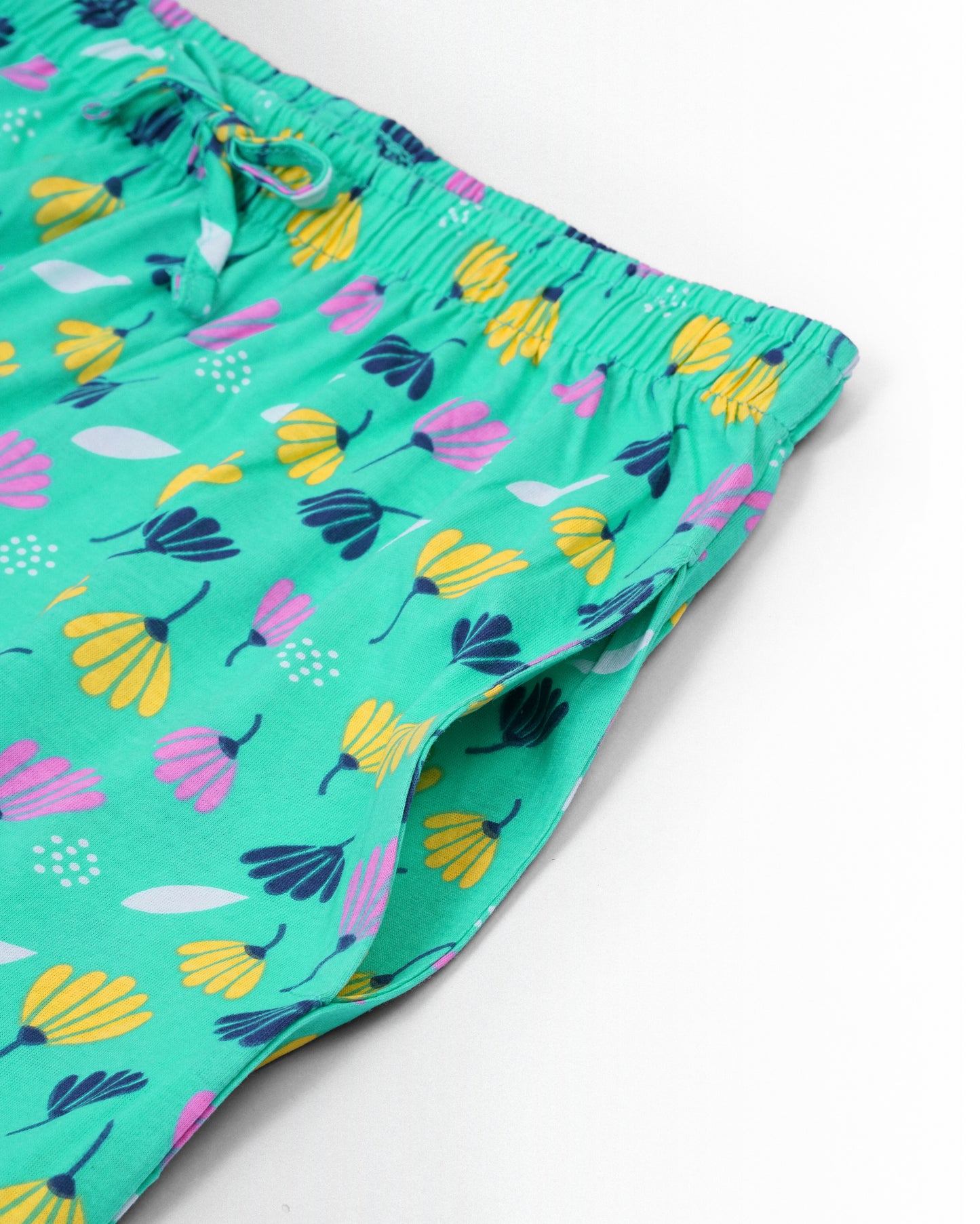 Women's Co ord set Green flowers