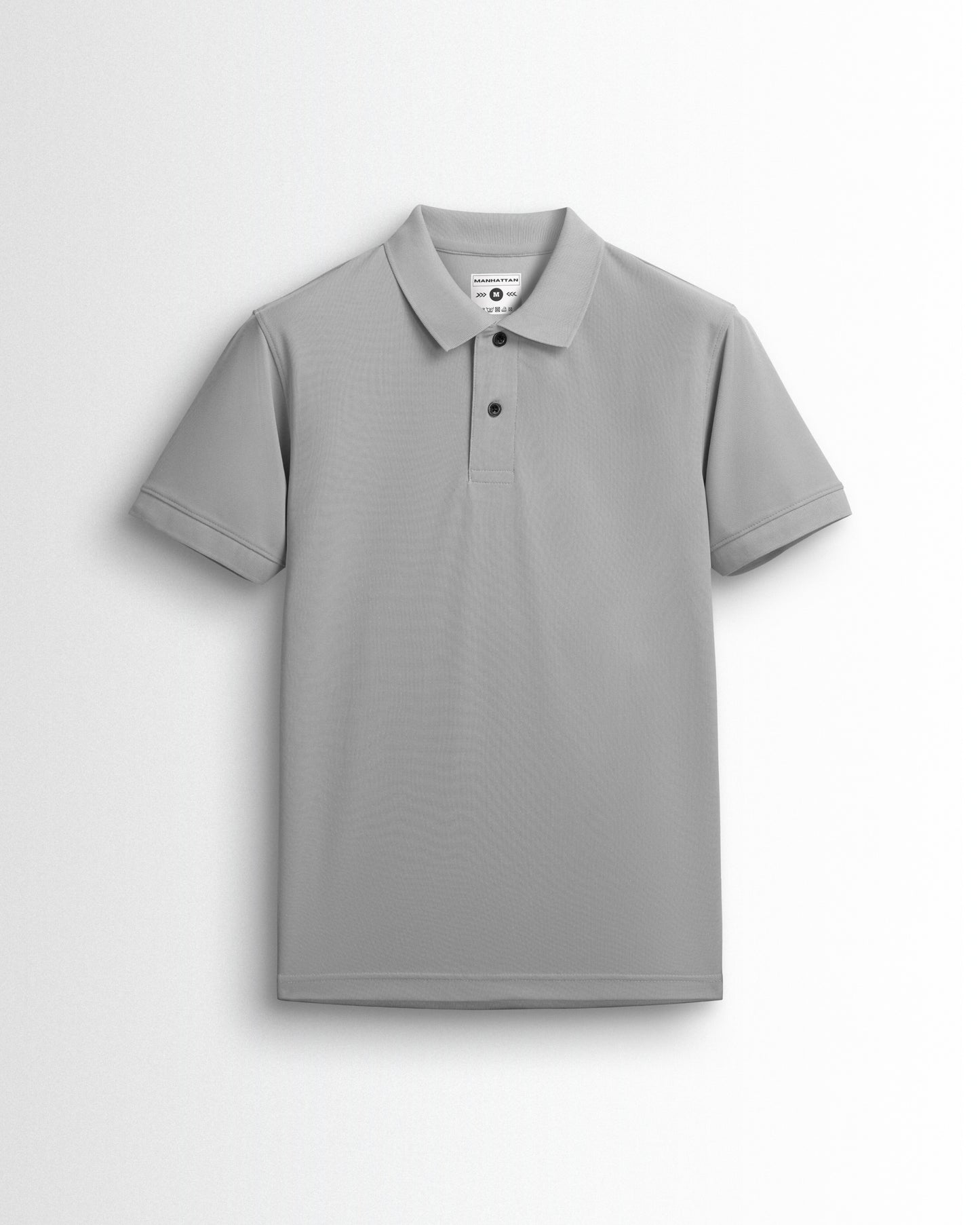 Sports Dry Fit Pearl Grey Polo T Shirts (Micro Polyester)