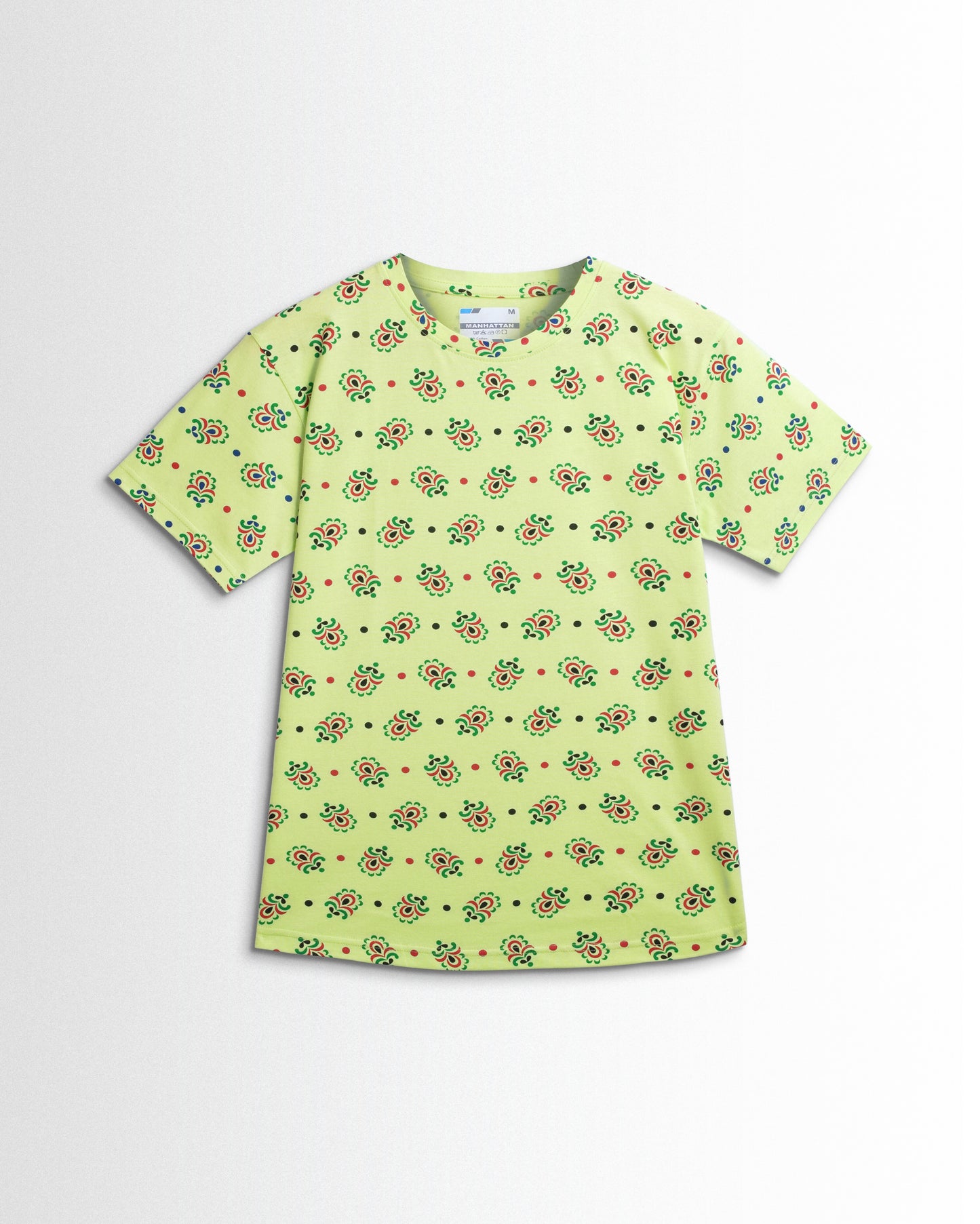 Women's Co ord set Light Green Flower Dots