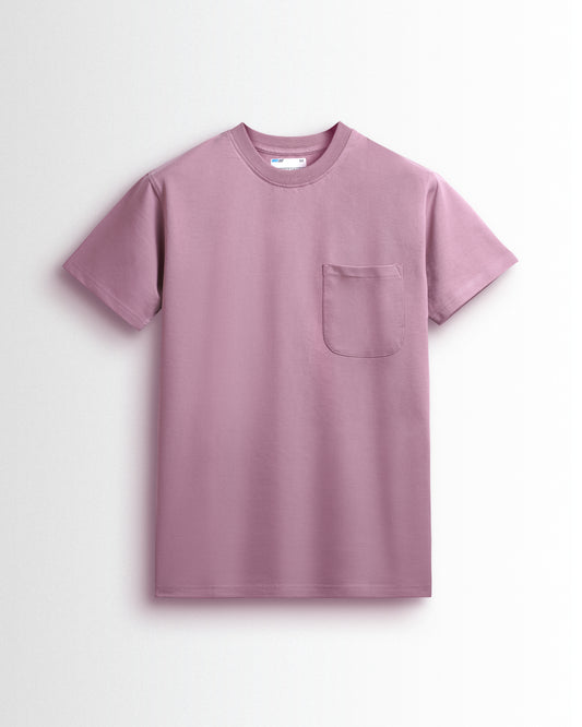 Premium Plain Pocket T Shirts Dusty Pink