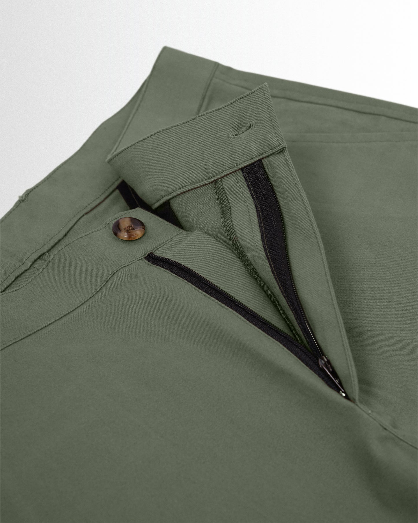 Cotton Casual Pants Light Green