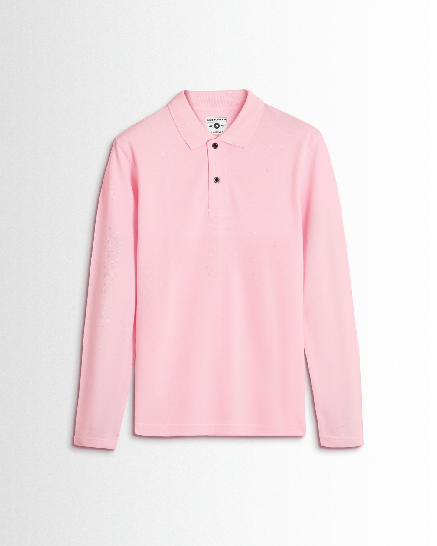 Cotton Polo Full Sleeve Unisex Pearl Pink Without Pocket