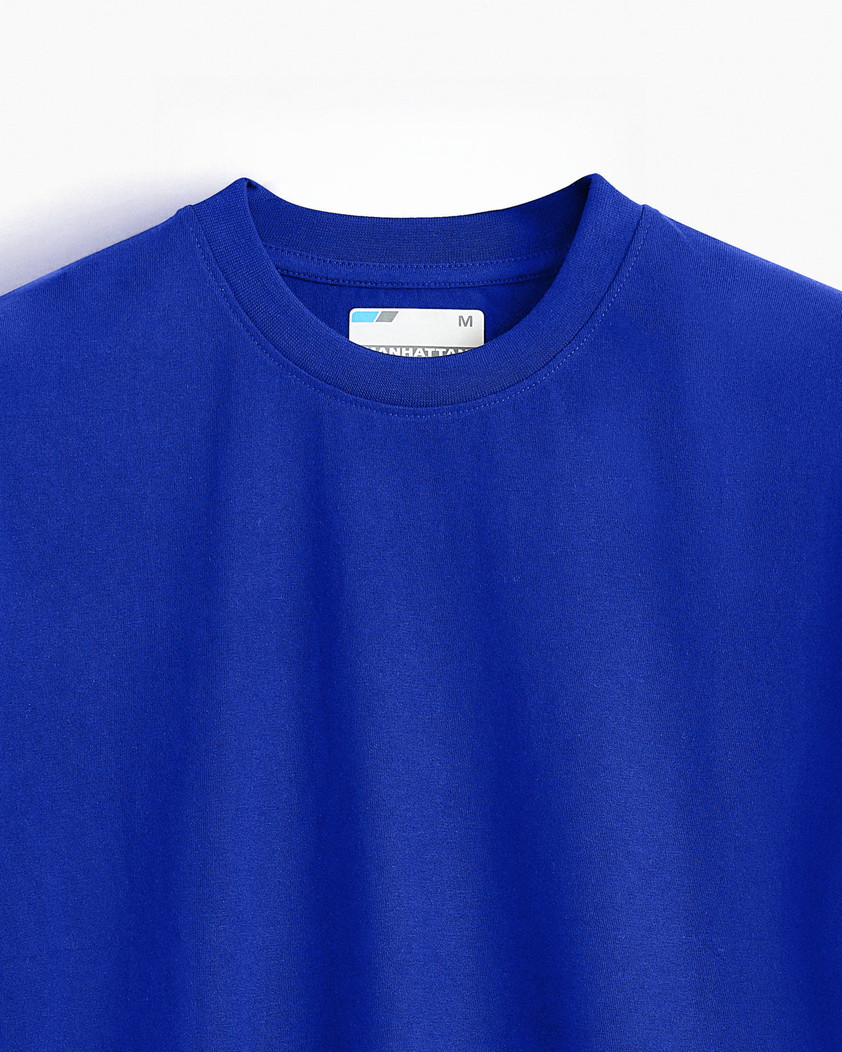 Basic Regular Fit T Shirts Unisex Azure Blue