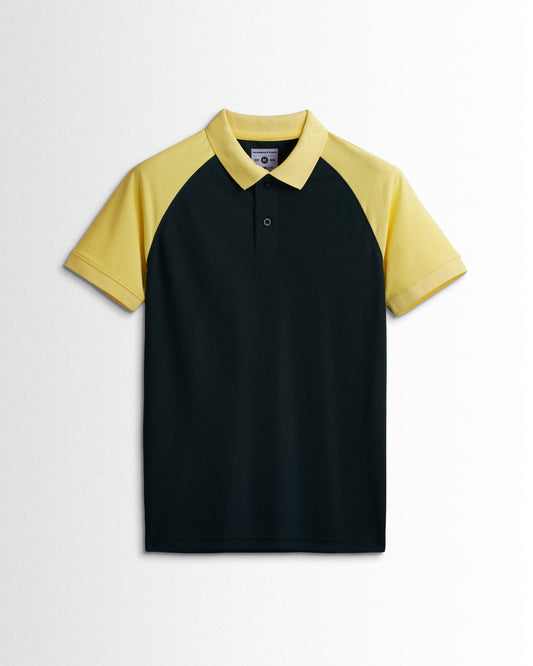 Sports Dry Fit Yellow/Green Raglan Polo T Shirts