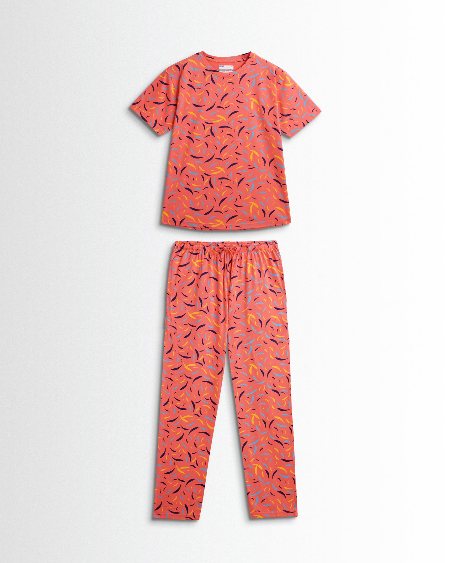 Women's Co ord set orange flower