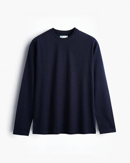 Basic Cotton Full Sleeve Navy Unisex