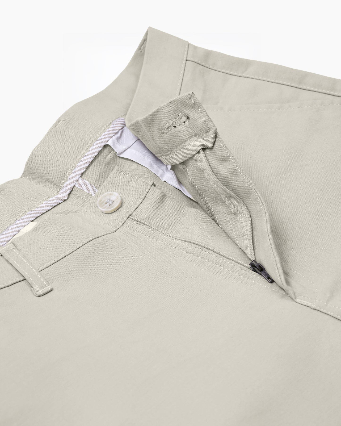 Cotton Casual Pants Light Beige - A