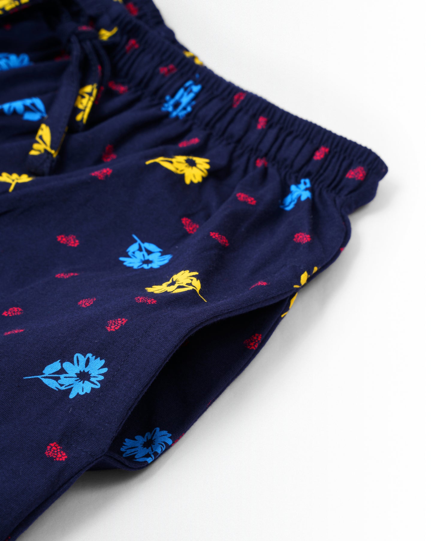 Women's Co ord set Navy Blue Flower