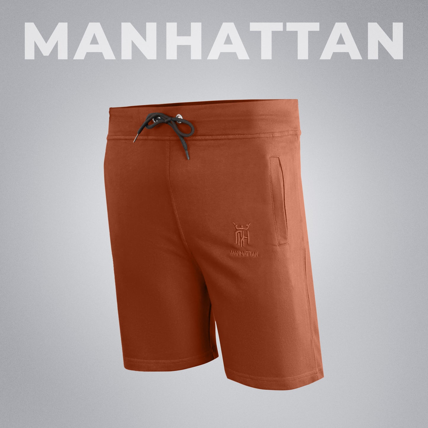 Premium Cotton Rust Shorts Regular Fit