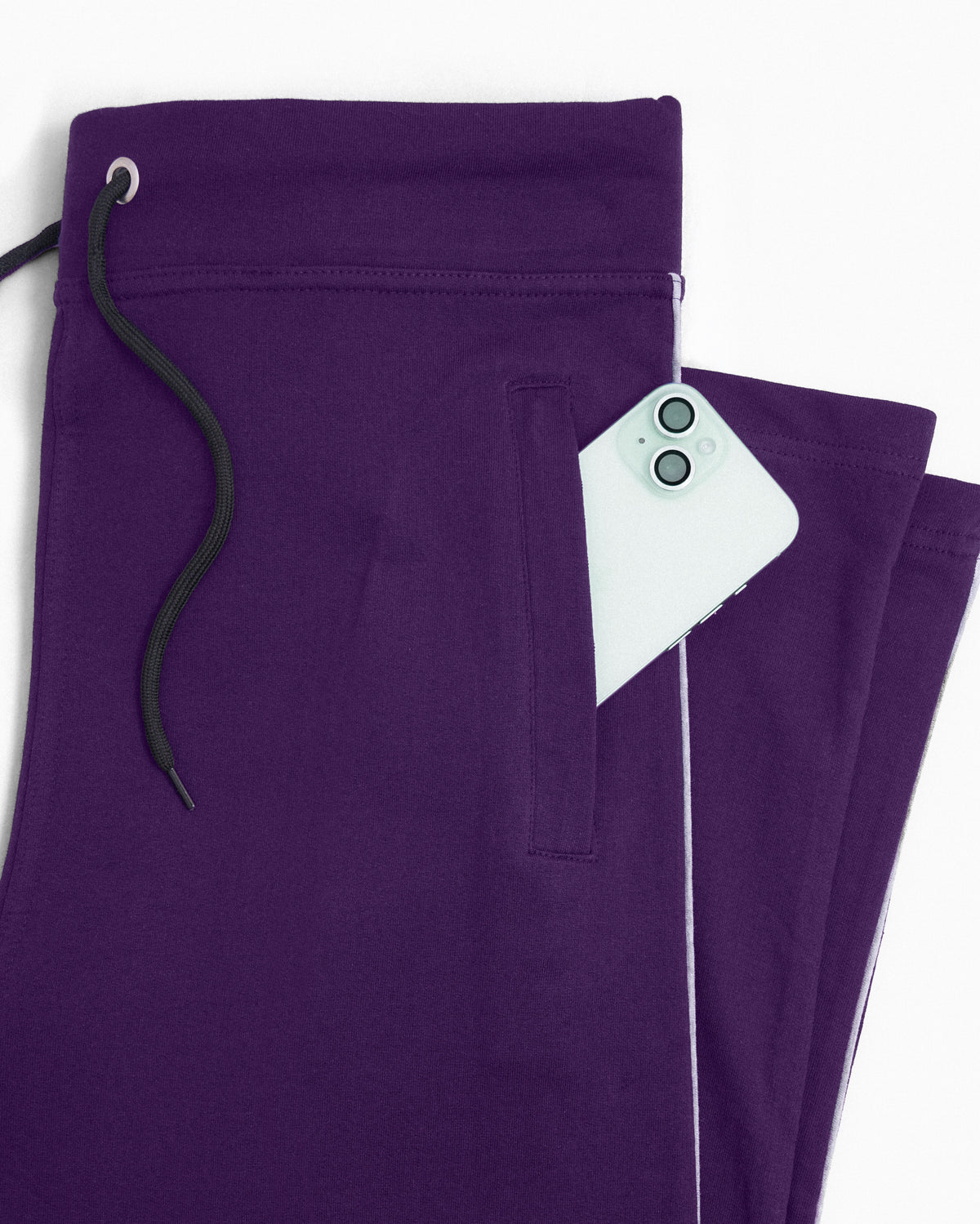 Premium Cotton Purple Track Pant Regular Fit