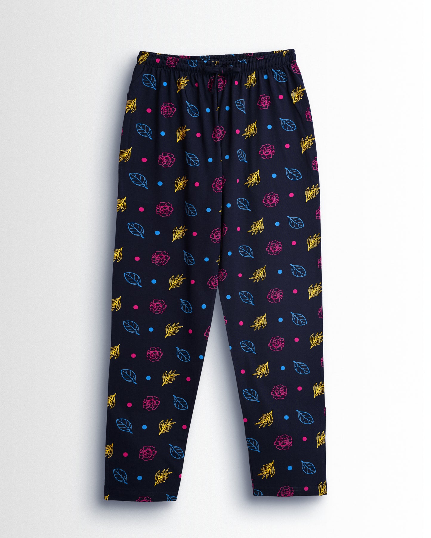 Women's Co ord set Navy Leaf