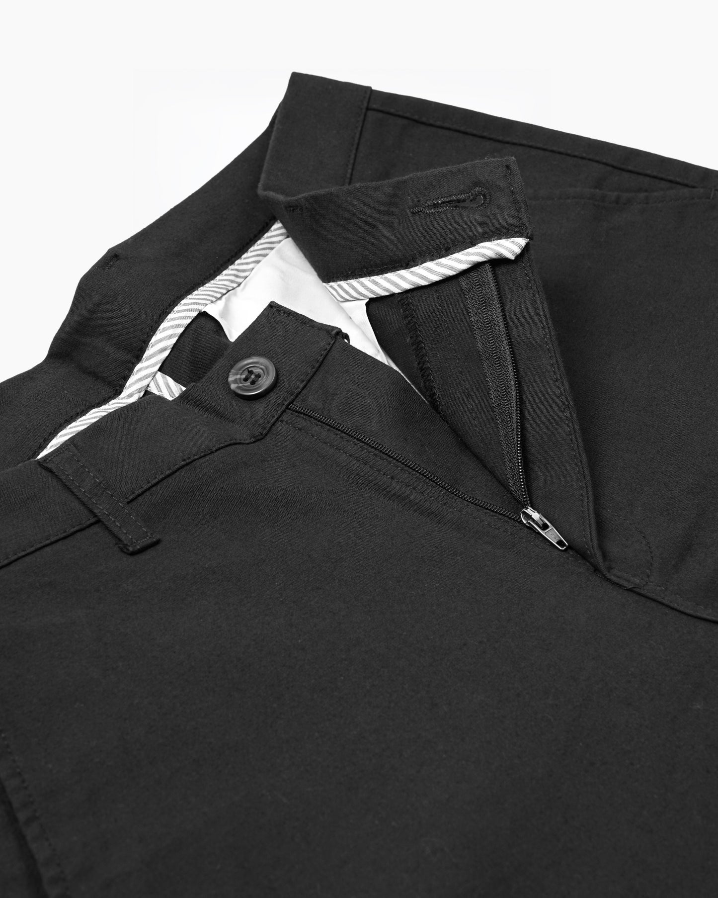 Cotton Casual Pants Black - A