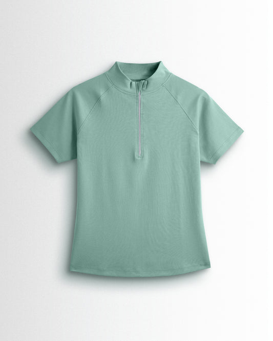 Womens Hineck Zipper Pista