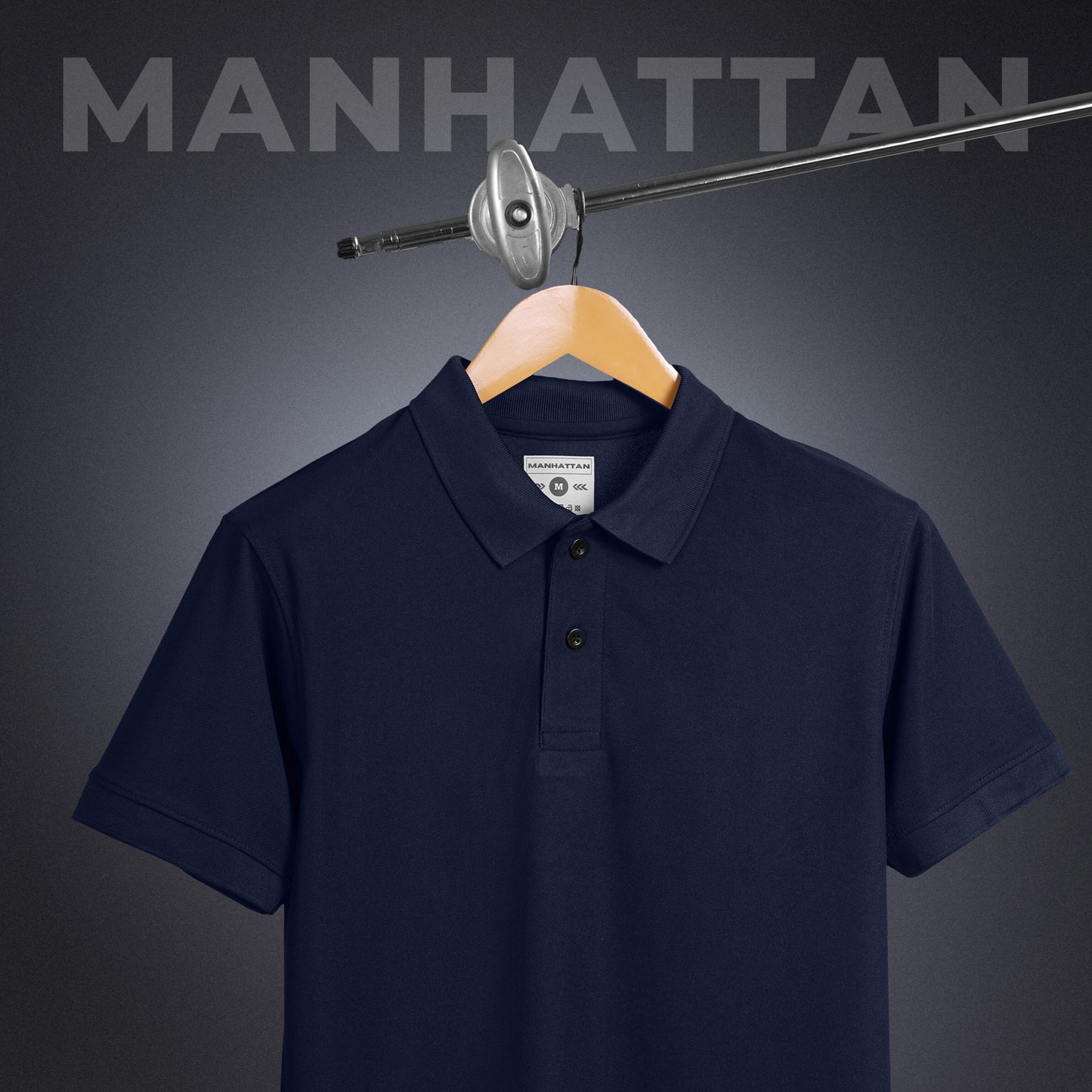 Sports Dry Fit Navy Polo T Shirts (Micro Polyester)