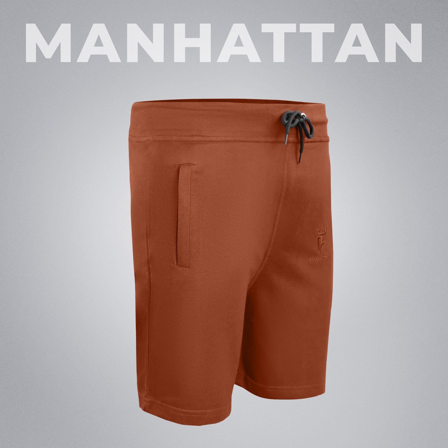 Premium Cotton Rust Shorts Regular Fit