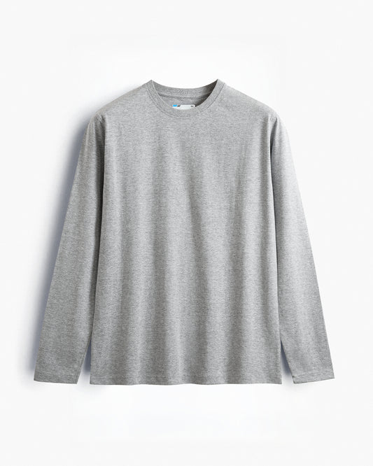 Basic Cotton Full Sleeve Silver Grey Unisex
