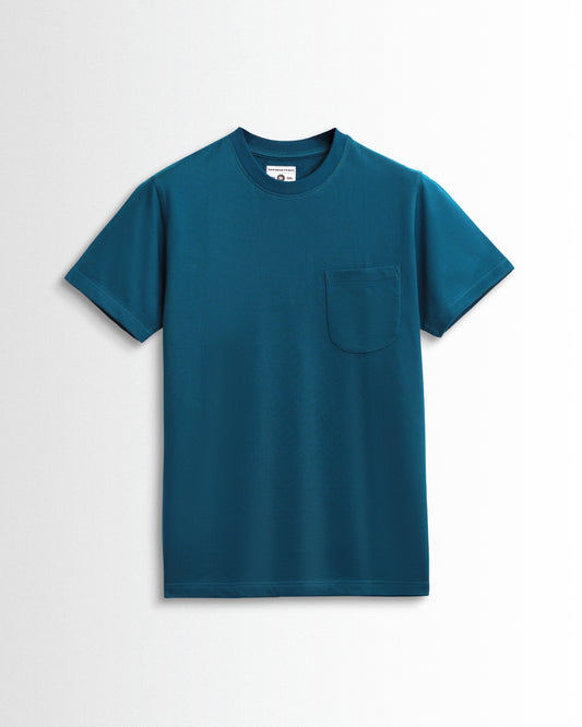Premium Plain Pocket T Shirts Teal Green