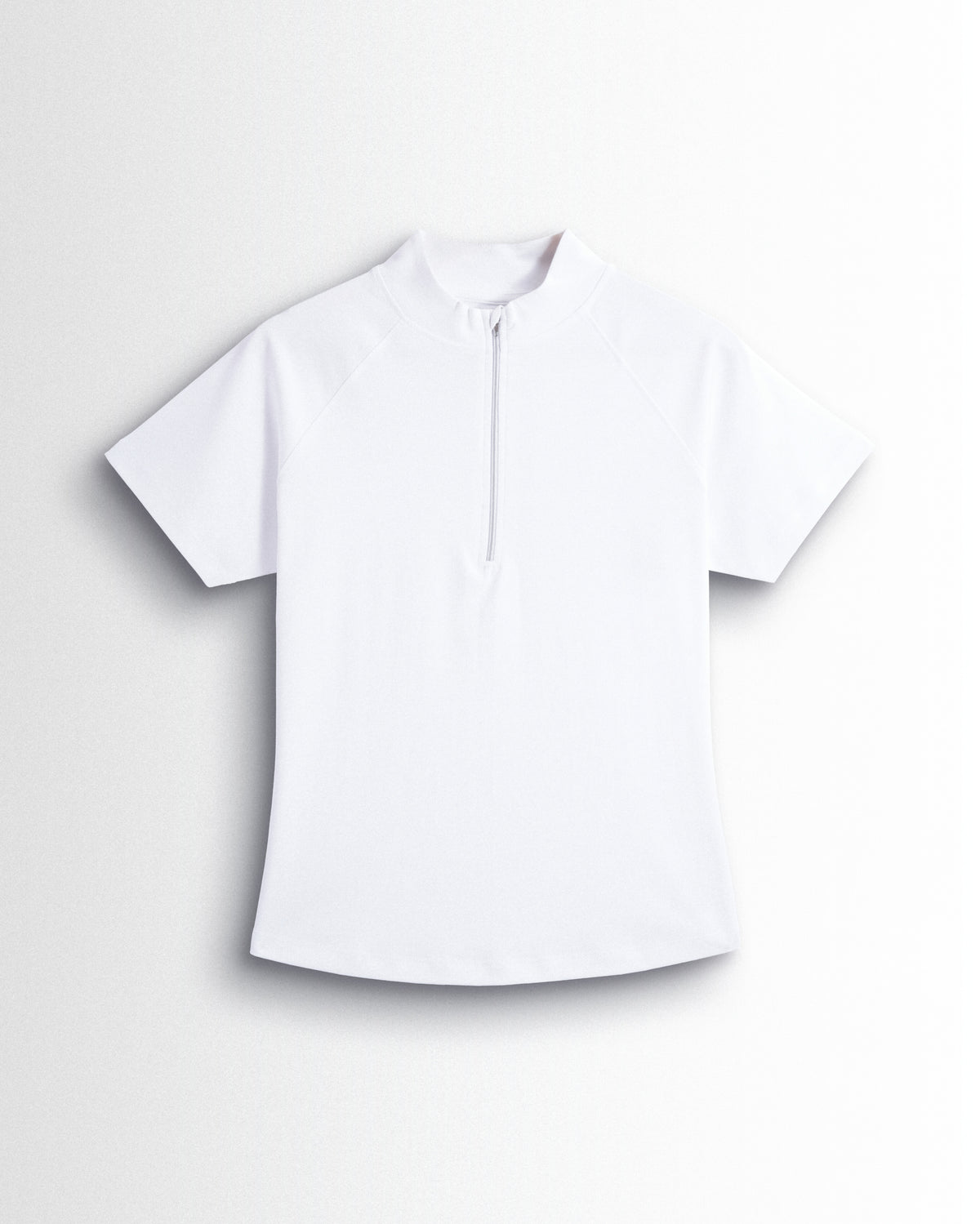 Womens Hineck Zipper White
