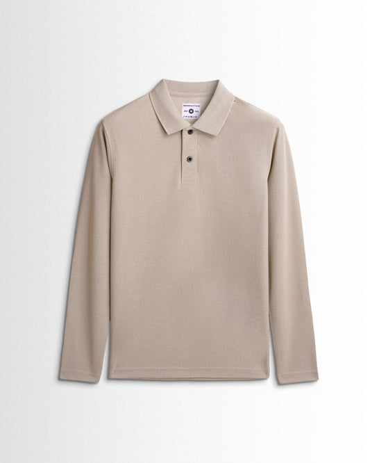 Active Wear Polo Full Sleeve Unisex Beach Melange