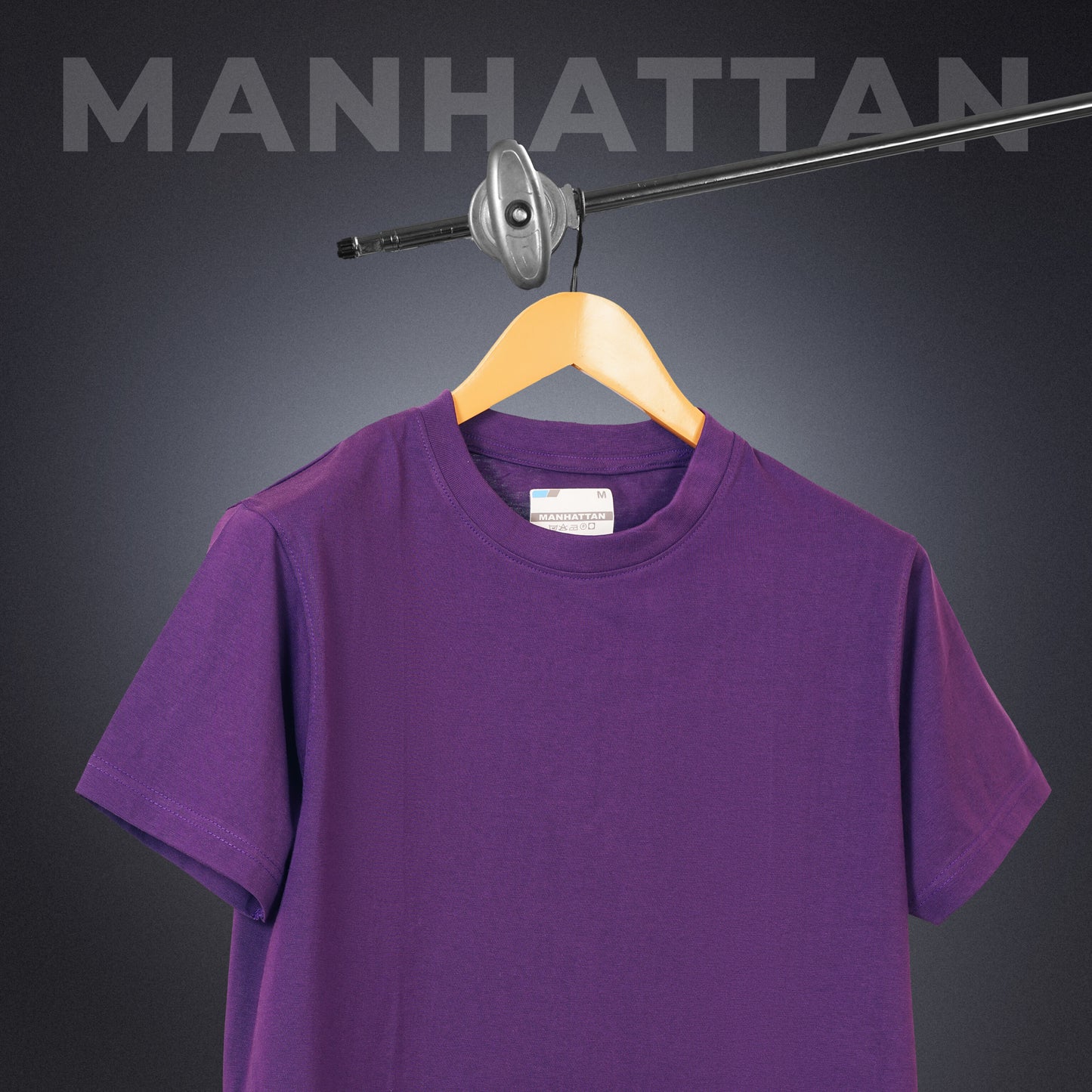 Basic Regular Fit T Shirts Unisex Purple