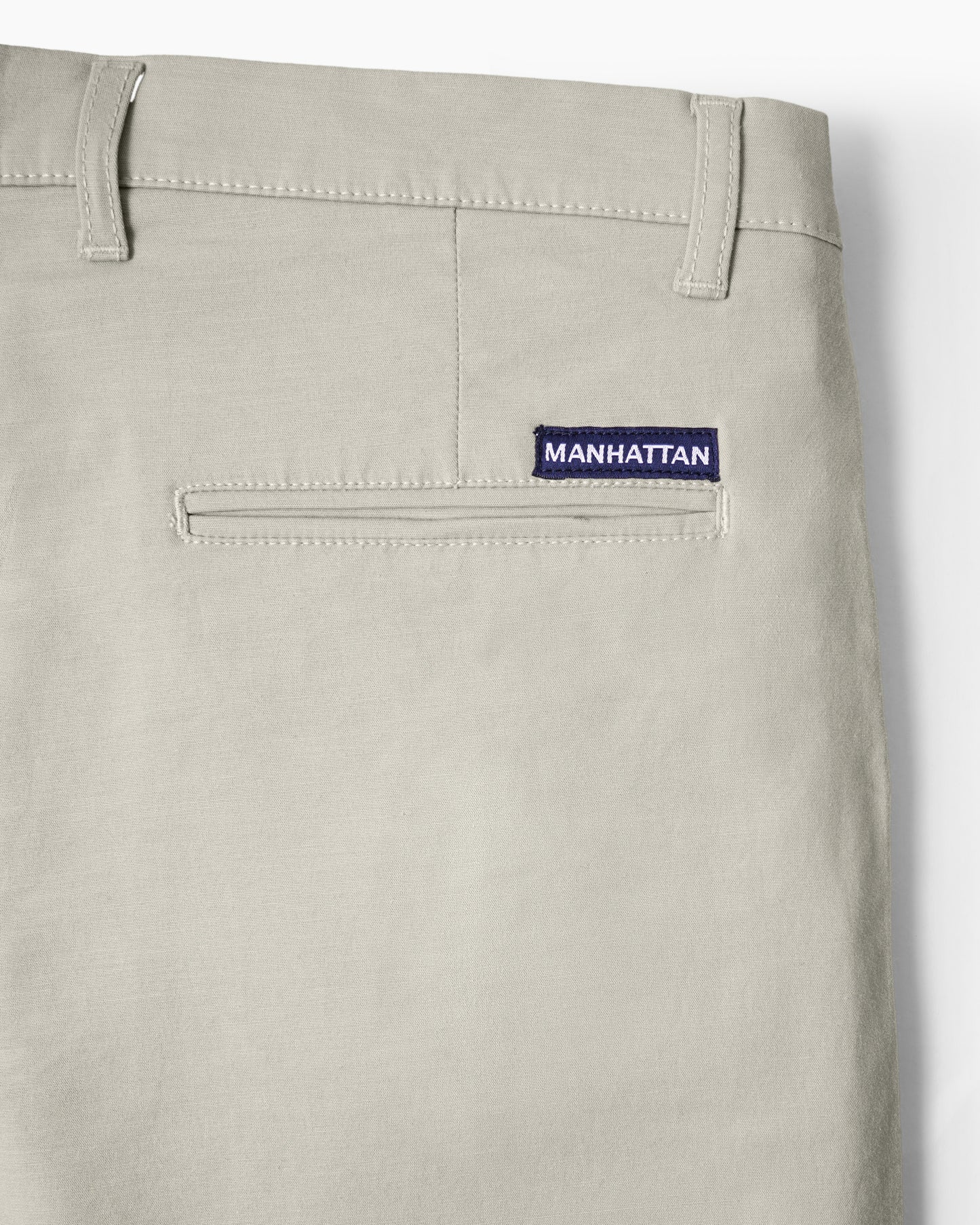 Cotton Casual Pants Light Beige - A