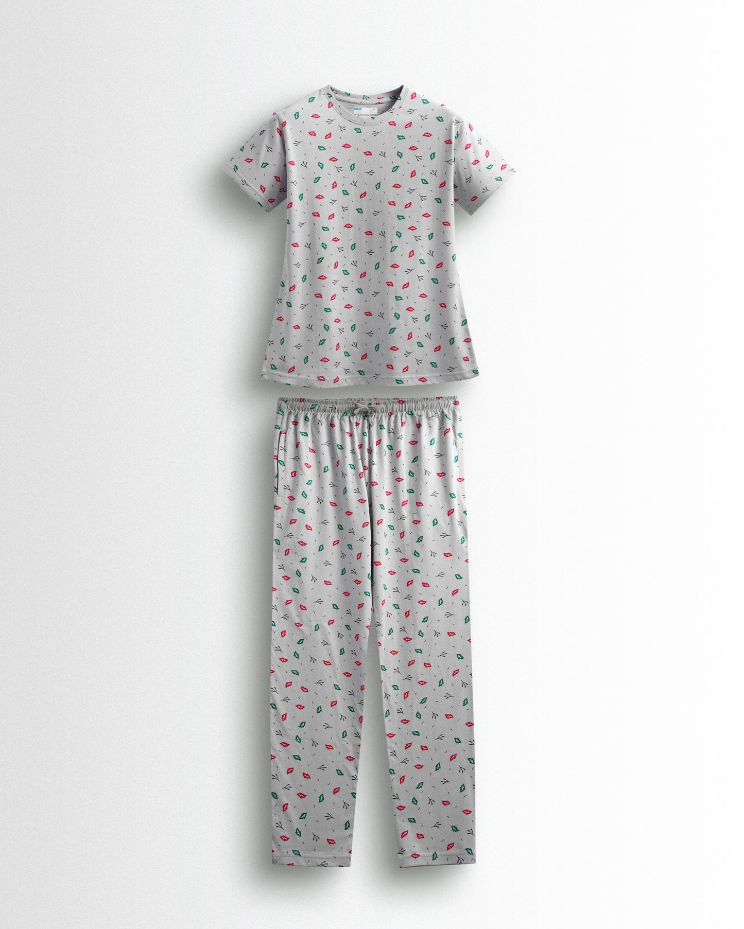 Women's Co ord set Grey Leaf