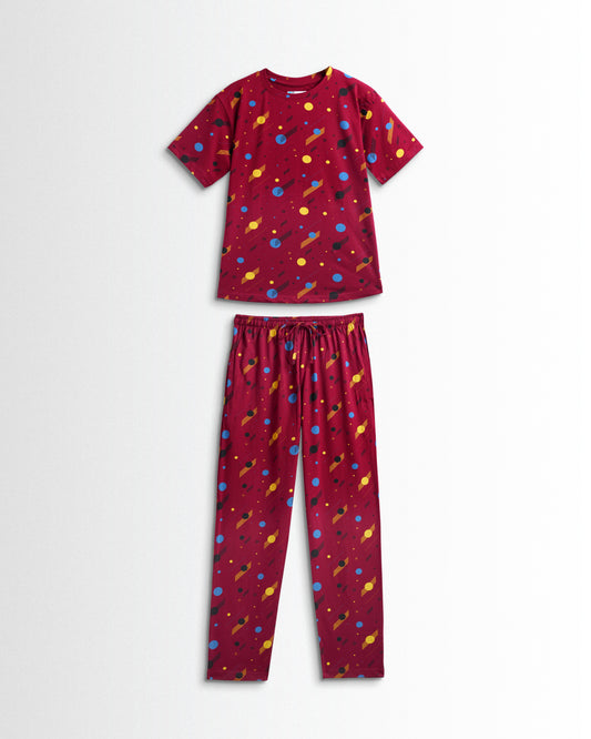 Women's Co ord set Maroon Rn