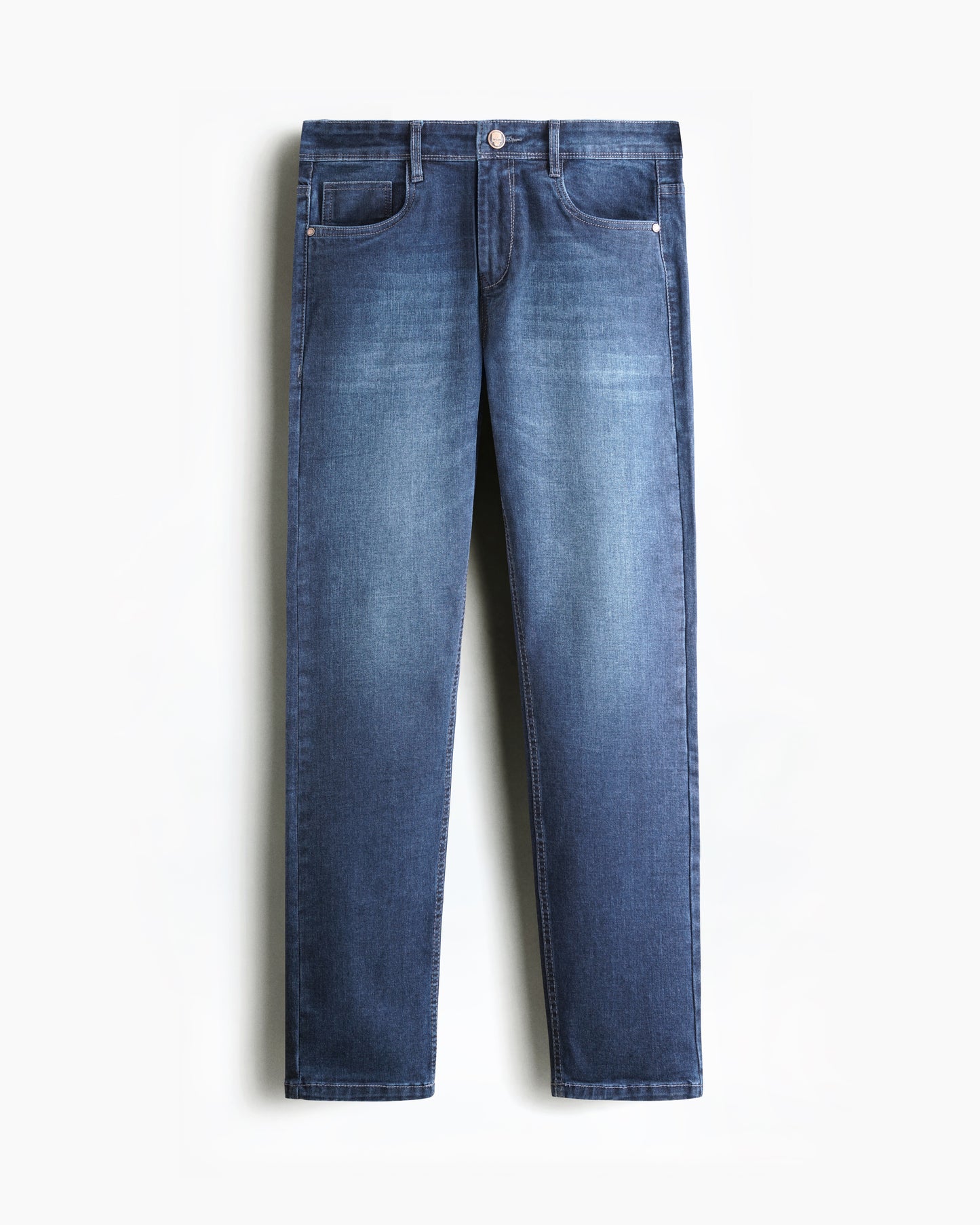 Regular Cotton Jeans Pant Slate Denim Blue