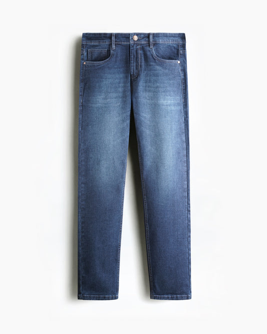 Regular Cotton Jeans Pant Slate Denim Blue