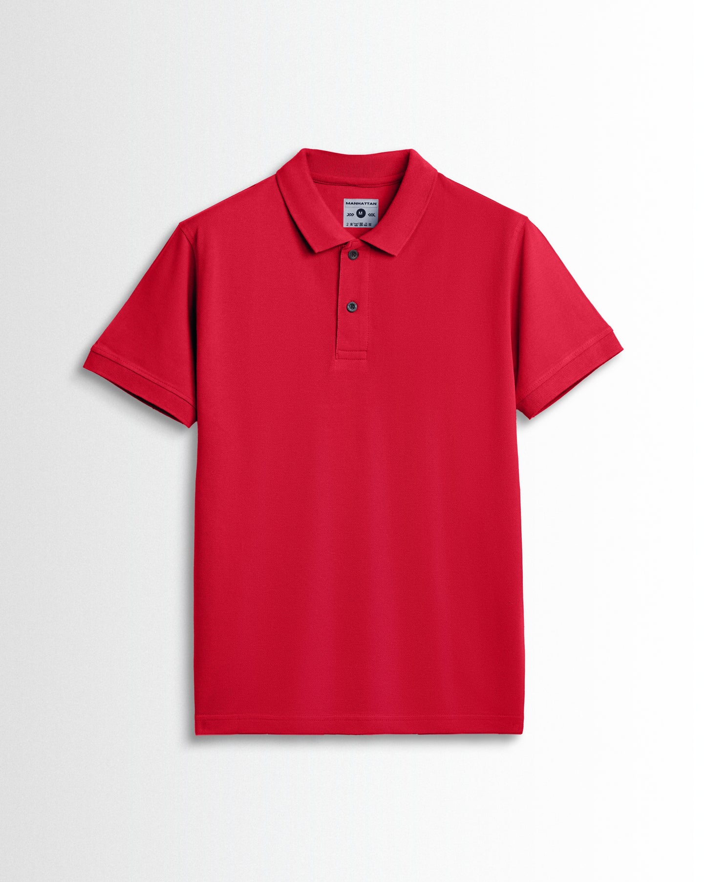 Pure Cotton Polo Plain T Shirts (Red) Without Pocket