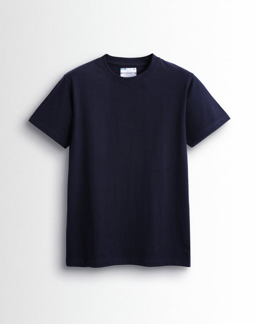Basic Regular Fit T Shirts Unisex Navy