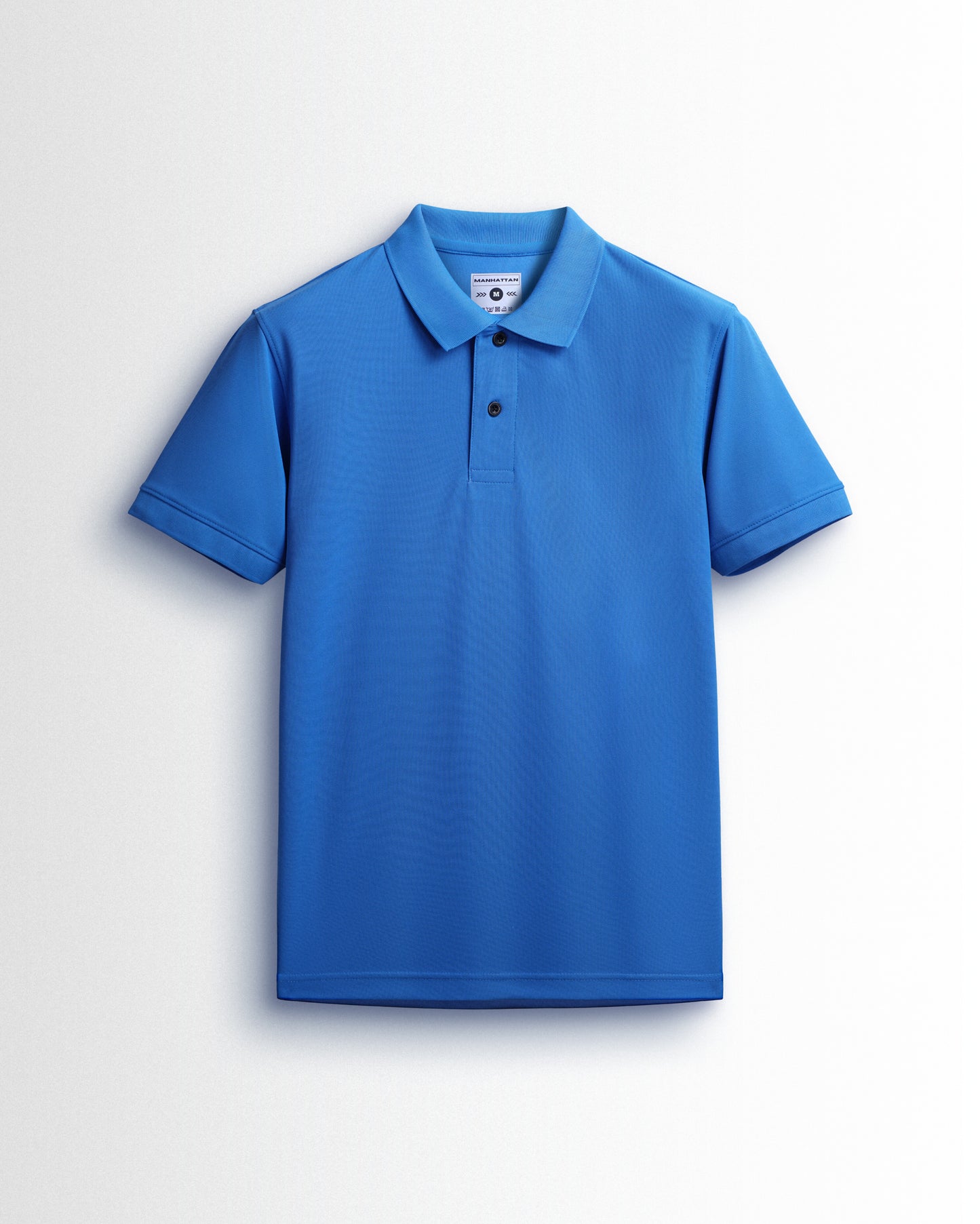 Sports Dry Fit Strong Blue Polo T Shirts (Micro Polyester)